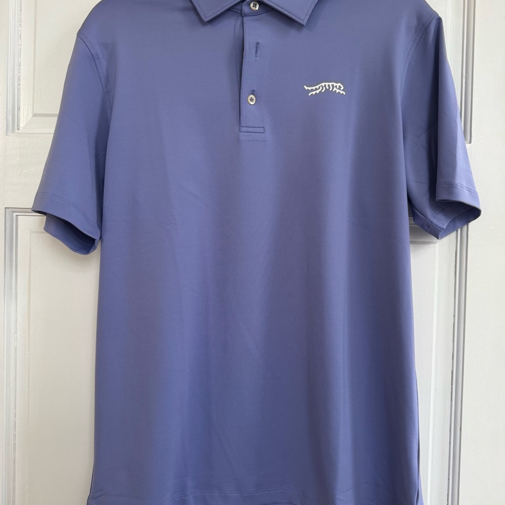 Sun Day Red Men's Purple Performance Polo Shirt-Size Small